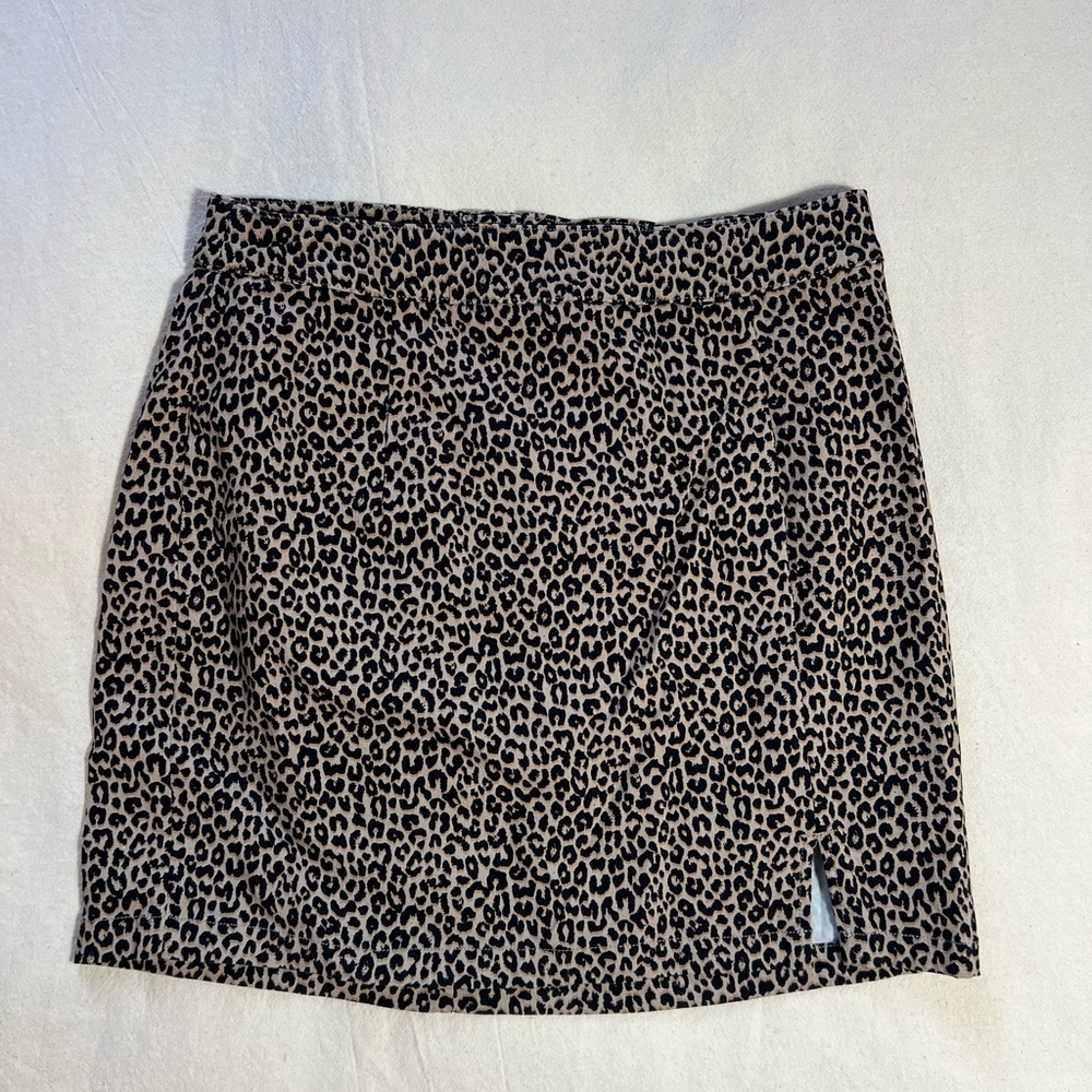 Garage Leopard Print Mini Skirt
